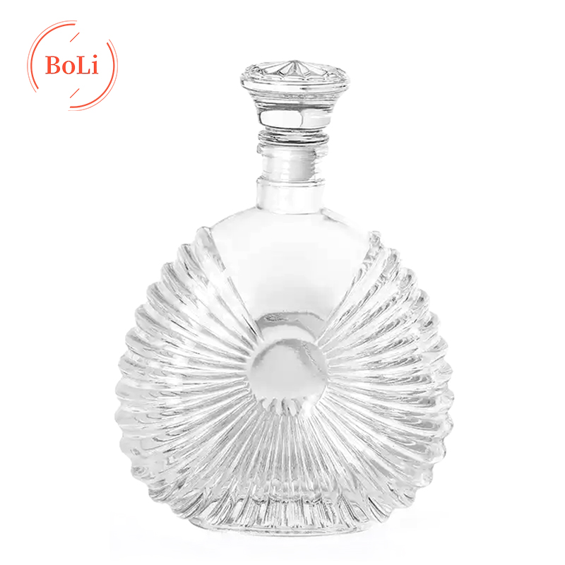 Empty glass whisky bottle 750ml champagne vodka whisky bottle ice wine bottle 500ml cork stopper