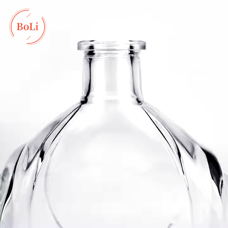 Tequila Gin Bottle, Vodka Glass Bottle, Beverage Cutting Glass Bottle