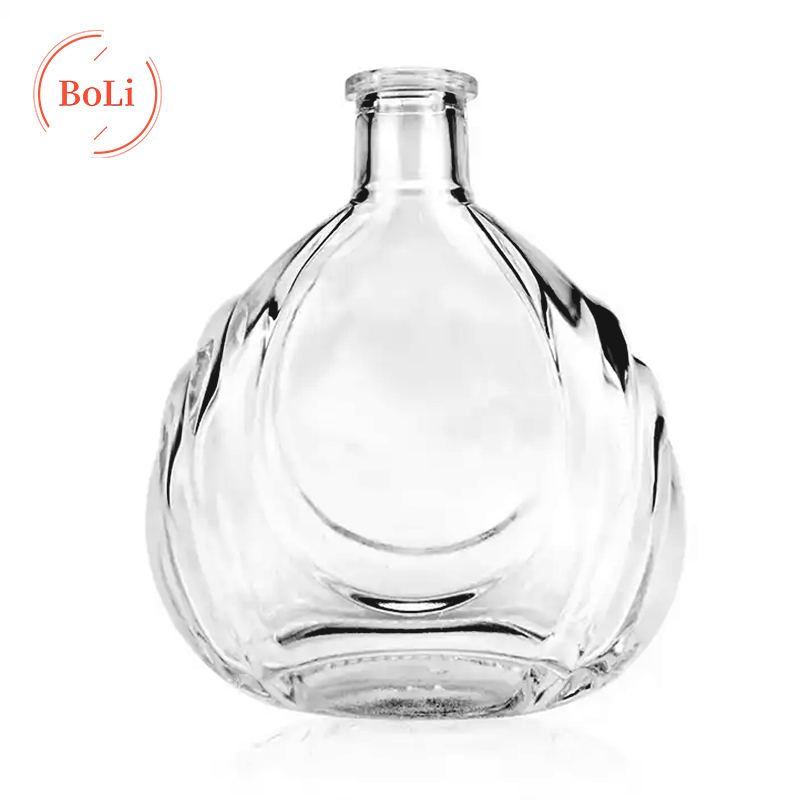 Tequila Gin Bottle, Vodka Glass Bottle, Beverage Cutting Glass Bottle